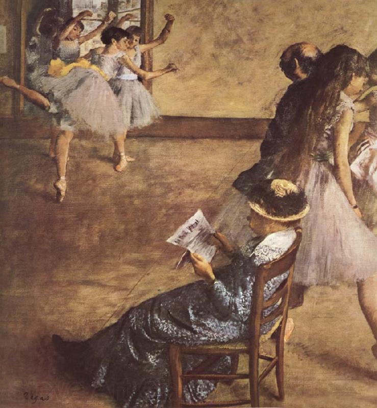 Edgar Degas Balettklassen Norge oil painting art